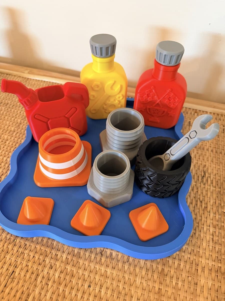 construction sensory tray website